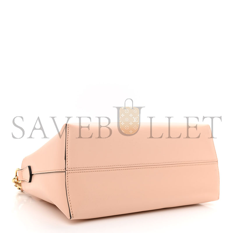 FENDI VITELLO KING LOGO EMBOSSED MEDIUM BY THE WAY BOSTON BAG LIGHT ROSE (27*18*12cm)